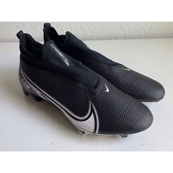 Nike Vapor Edge Elite 360 Flyknit Black Football Cleats CV6317-001 Men’s Sz 14 W - Picture 3 of 10